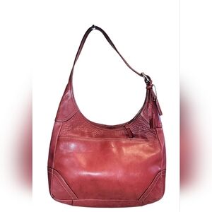 Coach Red Leather Hamilton Hobo Bag E063-F10280
